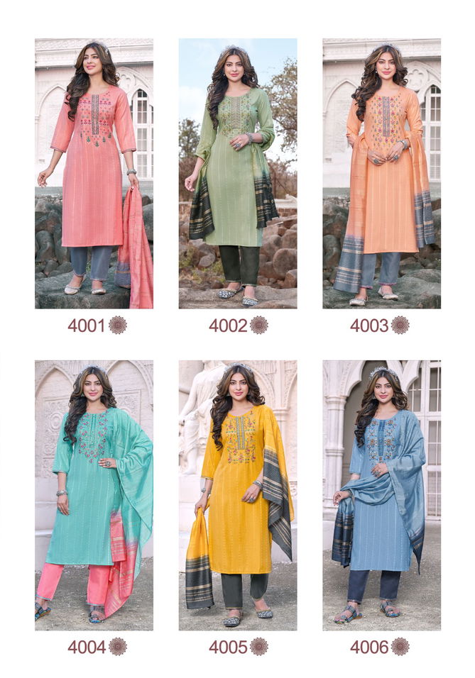 Moment By Pink Mirror 4001-4006 Readymade Salwar Suits Catalog